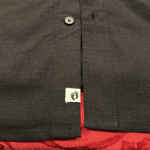 Hang ten Island Camp shirt short sleeve button down size XXL color black NWT - Picture 2 of 7